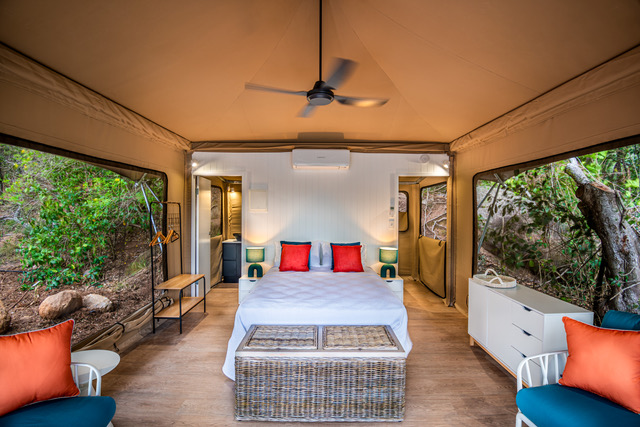 Tent 3 — a king safari lodge at Magnetic Glamping, Magnetic Island