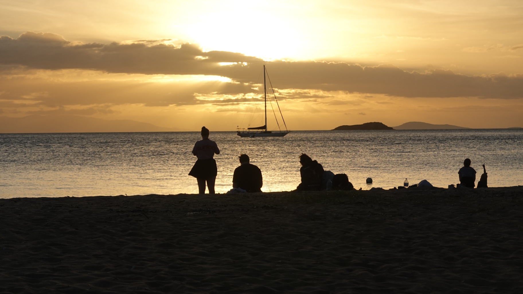 Sunset at West Point, Magnetic Island — a short drive from Magnetic Glamping