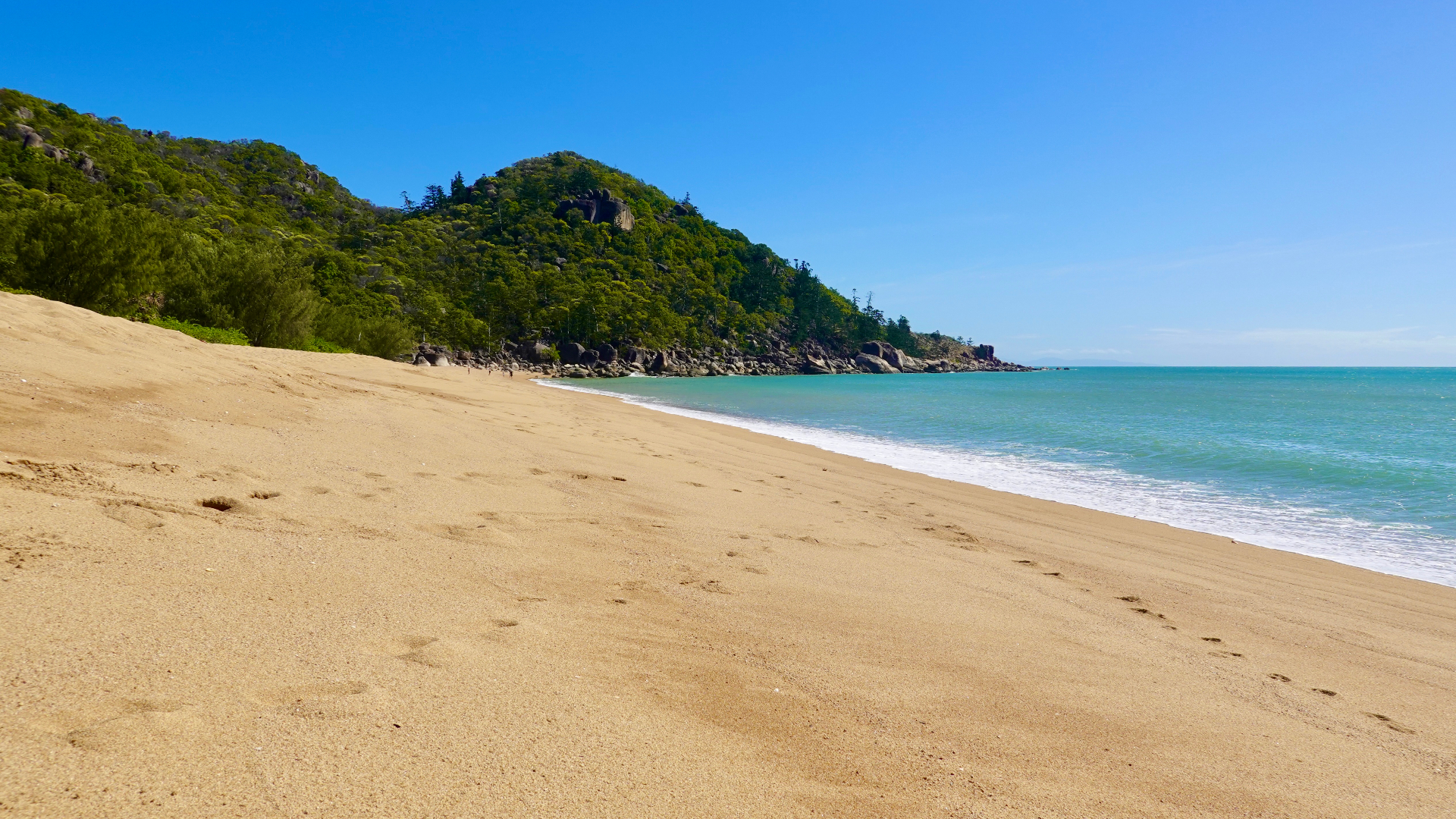 Radical Bay — one of Magnetic Island's secluded beaches, a short walk or bike ride from Magnetic Glamping